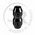 Black Anodized Double Screw Cable Clamp